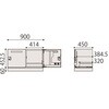 EHSF-9421P2-T1 パーソナルロッカー サフィ 2人用 プッシュボタン錠 投函口なし 下段用<配送時組立サービス付> イトーキ 03473351