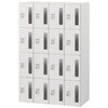 HSE-1494WFEE-W9 パーソナルロッカー イフス  16人用 窓付扉 コンセントあり<配送時組立サービス付> イトーキ 03473326