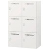 HSF-9123TRE3-W9 パーソナルロッカー サフィ 6人用 ゼロリセットダイヤル錠 投函口付 コンセント付 上段用<配送時組立サービス付> イトーキ 03473561