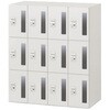 HSE-1094WFEE-W9 パーソナルロッカー イフス  12人用 窓付扉 コンセントあり<配送時組立サービス付> イトーキ 03473947