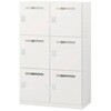 EHSF9123TRE3-W9 パーソナルロッカー サフィ 6人用 ゼロリセットダイヤル錠 投函口付 コンセント付 下段用<配送時組立サービス付> イトーキ 03475652