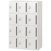 HSE-1493TSEE-W9 パーソナルロッカー イフス  3列12人用 投函口付 コンセントあり<配送時組立サービス付> イトーキ 03477657