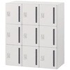 HSE-1093TREE-W9 パーソナルロッカー イフス  3列9人用 投函口付 コンセントあり<配送時組立サービス付> イトーキ 03478181