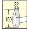 EA572GA-1 32x150mm 柄付 タガネ エスコ 03494836