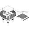 AUP115-16-36RP-SB パネル脱着アルミサッシケース AUPシリーズ タカチ電機工業 03500757