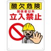 酸欠関係標識 324シリーズ アズワン