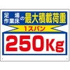 積載荷重標識 329シリーズ アズワン