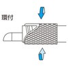 EA638JG-51 10x 80mm 安全環付 カラビナ エスコ 03553733