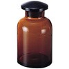 1140103 散薬瓶(畑式)茶・黒キャップ付 茶・黒キャップ付 試薬瓶 08-2955-08 桝水 500CC 桝水 03557019
