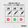 20503 LINDY 6.3mm to 3.5mm ステレオ オーディオ オス/メス 変換プラグ LINDY 03574537