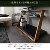 ZWAT-WAL 木目が美しい棚付きZ型壁寄せテレビスタンド【Zarzia-ザージア-】 ホームテイスト 03574738
