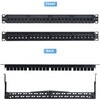 C6PANELUTP241UFT パッチパネル/ラックマウント型/1U 24ポート/スルータイプ(フィードスルー)/ケーブル管理バー付き/Cat6対応 RJ45 UTP/ネットワーク構築・配線管理・データセンター向け StarTech.com 03575131