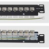 C6APANELSTP241UFT パッチパネル/1U/フィードスルー型/Cat6a 24ポート/シールドSTP RJ45/ケーブル管理バー付属/カテゴリ6A ラックマウント用 イーサネットパネル StarTech.com 03575149