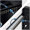 C6APANELSTP241UFT パッチパネル/1U/フィードスルー型/Cat6a 24ポート/シールドSTP RJ45/ケーブル管理バー付属/カテゴリ6A ラックマウント用 イーサネットパネル StarTech.com 03575149