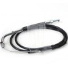 アジャスタブル スロットルワイヤー Type-1【メッキ金具/アウターBLK】 ACTIVE(アクティブ)