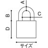 EA983SD-35 35mm 番号可変式十角符号錠[3段] エスコ 03713814