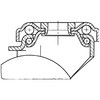 EA986GF-100 100mm M10x30mmネジ式自在キャスター エスコ 03716562