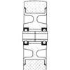 EA986GF-50 50mm M10x30mmネジ式自在キャスター エスコ 03716571