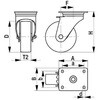 EA986HH-260 260mm 自在金具付車輪[空気入] エスコ 03717061