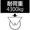 EA986KS-300 300mm 固定金具付キャスター エスコ 03717646