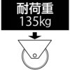 EA986MG-160 160x 40mm ソリッドラバー車輪 エスコ 03718766