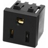 BS-ST-1516-B パネルマウントAC電源コンセント(接地2P 15A/125V，20A/125V，20A/250V) bitstrong(ビットストロング) 03764149