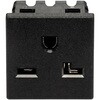 BS-ST-2048A-BU62 パネルマウントAC電源コンセント(接地2P 15A/125V，20A/125V，20A/250V) bitstrong(ビットストロング) 03764201
