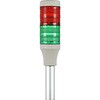 LED積層灯赤緑L字ポール付 日恵製作所
