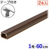 DZ-AMT106X2-WD テープ付ABS配線モール 60cm 2本入 オーム電機 03765951