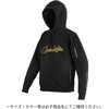 #ブラック/ブラック(757576) GM3755 フーデッドスウェットシャツ がまかつ Gamakatsu 03771122