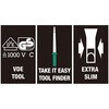 006541 絶縁トルクスドライバービット 先細型 (クラフトフォームコンパクト) Wera 03775751