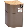 EV椅子 非常用備蓄品Bセット付 座面:天然木 防災用品 25-4546-0002 ブラウン 微笑(シコク) 690-613 テンネンボク シコク