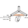 ASCMA-160 28スクエア用キャスタープレートセット TMEHジャパン 03808940
