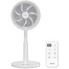 YLXP-AJD301(W) 扇風機 dcモーター 節電センサー PD対応 リビング扇風機 左右自動首振り 風量10段階 静音 リモコン 入切タイマー YAMAZEN(山善) 03950471