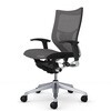 CP83CS FPH2 バロン ローバック 可動肘 座メッシュ シルバーフレーム ブラックボディ ハンガーなし ランバー付 ナイロン オカムラ(岡村製作所) 03955407