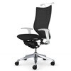 CP86LW FPC1 バロン、ハイバック可動肘、座クッション ポリッシュ、ホワイトボディ、ハンガー付、ランバーなし, ウレタンキャスター オカムラ(岡村製作所) 03966406