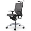 CP84CS FPH2 バロン ローバック 可動肘 座メッシュ シルバーフレーム ブラックボディ ハンガー付 ランバー付 ナイロン オカムラ(岡村製作所) 03998622