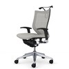 CP84NR FPC3 バロン ローバック 可動肘 座クッション シルバーフレーム ブラックボディ ハンガー付 ランバーなし ウレタン オカムラ(岡村製作所) 04014539
