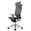 CP82CS FPH2 バロン EXハイ 可動ヘッド 可動肘 座メッシュ シルバーフレーム ブラックボディ ハンガー付 ランバー付 ナイロン オカムラ(岡村製作所) 04018459