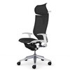 CP82CW FPG1 バロン、可動ヘッド可動肘、座メッシュ シルバー、ホワイトボディ、ハンガー付、ランバーなし オカムラ(岡村製作所) 04029686