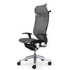 CP88CS FPH2 バロン EXハイ 固定ヘッド 可動肘 座メッシュ シルバーフレーム ブラックボディ ハンガー付 ランバー付 ナイロン オカムラ(岡村製作所) 04044158