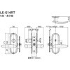 LE-G14RT MU BS60 TOMFU リヴィエール交換商品 G1  R座表示錠 LE錠 長沢製作所 04083559