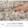 270109321 使うほど柔らかな風合い ツイストパイルのシャギーラグ リレイア 萩原 04085982
