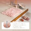 270109400 花びらのようにひらひらと揺れるパイルが特徴のシャギーマット ブルーマ 萩原 04086009