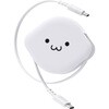 MPA-CCECRLR09WF 巻き取り式充電ケーブル USB-C to C 0.9m PD最大60W 片側引き出し コンパクト 最大480Mbps データ転送対応 エレコム 04087461