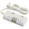 HS-T3RU1C120K-W 回転タップ 雷ガード USB PD20W対応 Type-C/Type-Aポート付 オーム電機 04088240