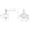 - 手動バタフライバルブ(SUS304) オサメ工業 04095188