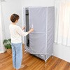 HR-WD1790 GY 扉付きハンガーラック フクダクラフト 04099711