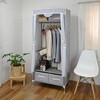 HR-WC17B2 GY カバー付きハンガーラック フクダクラフト 04099729