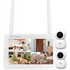防犯カメラ 無線式 7インチモニター一体型Wi-Fi NVR 4chモデル カメラ2台セット 塚本無線